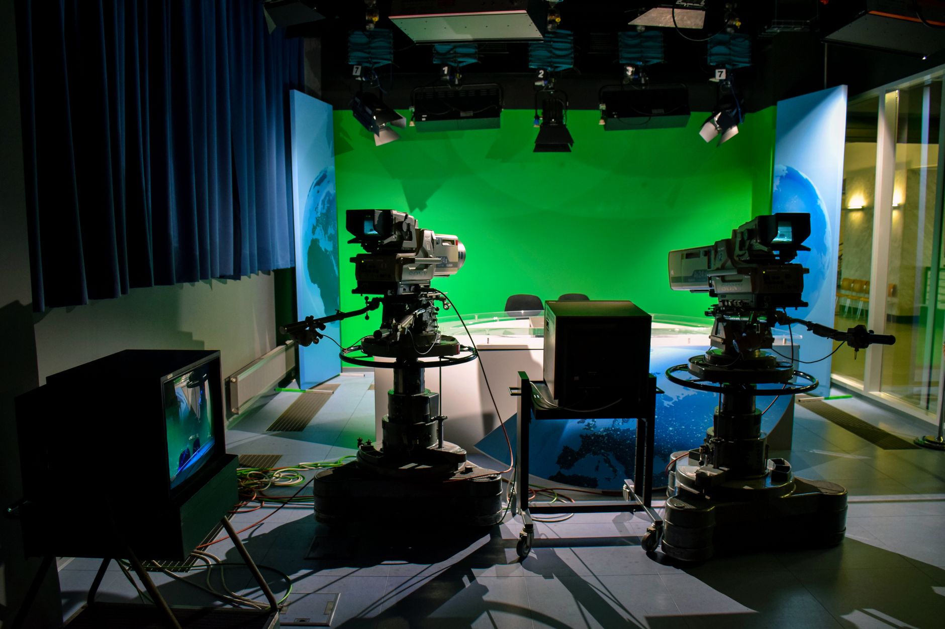 Satyameva News headquarters broadcasting room and modern news technology setup